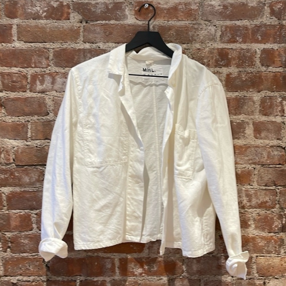 Margaret Howell MHL white cotton jacket